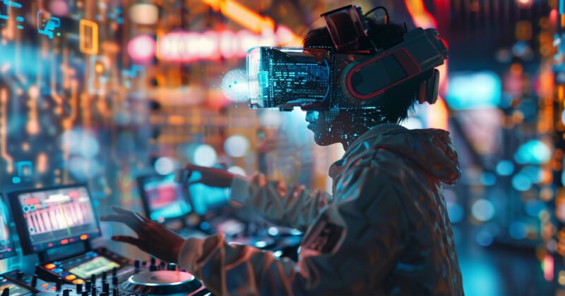 futuristic-dj-using-virtual-reality-glasses-headline-party-play-music